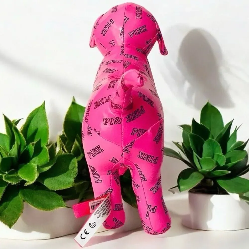 NWT Vintage RARE! Victoria's Secret PINK Jumbo Huge Giant 14” Pink Signature DOG